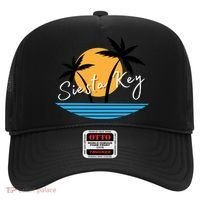 Siesta Key Beach Palm Tree Vacation Trip Matching Group Gift Hat thumb 0