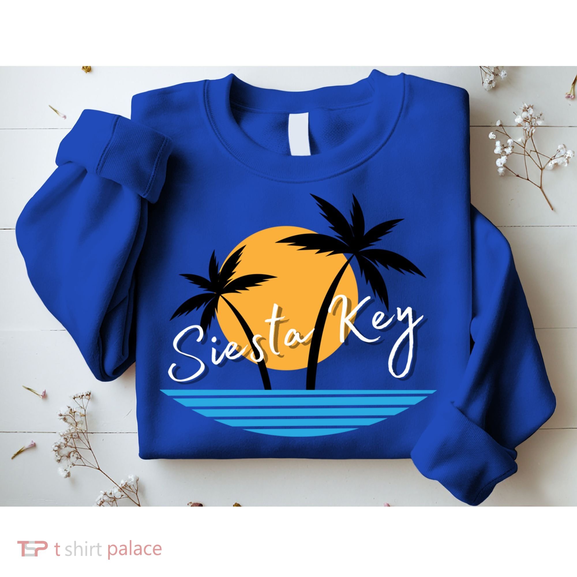 Siesta Key Beach Palm Tree Vacation Trip Matching Group Gift Sweatshirt