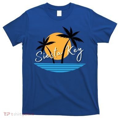 Siesta Key Beach Palm Tree Vacation Trip Matching Group Gift T-Shirt