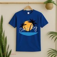 Siesta Key Beach Palm Tree Vacation Trip Matching Group Gift T-Shirt thumb 2