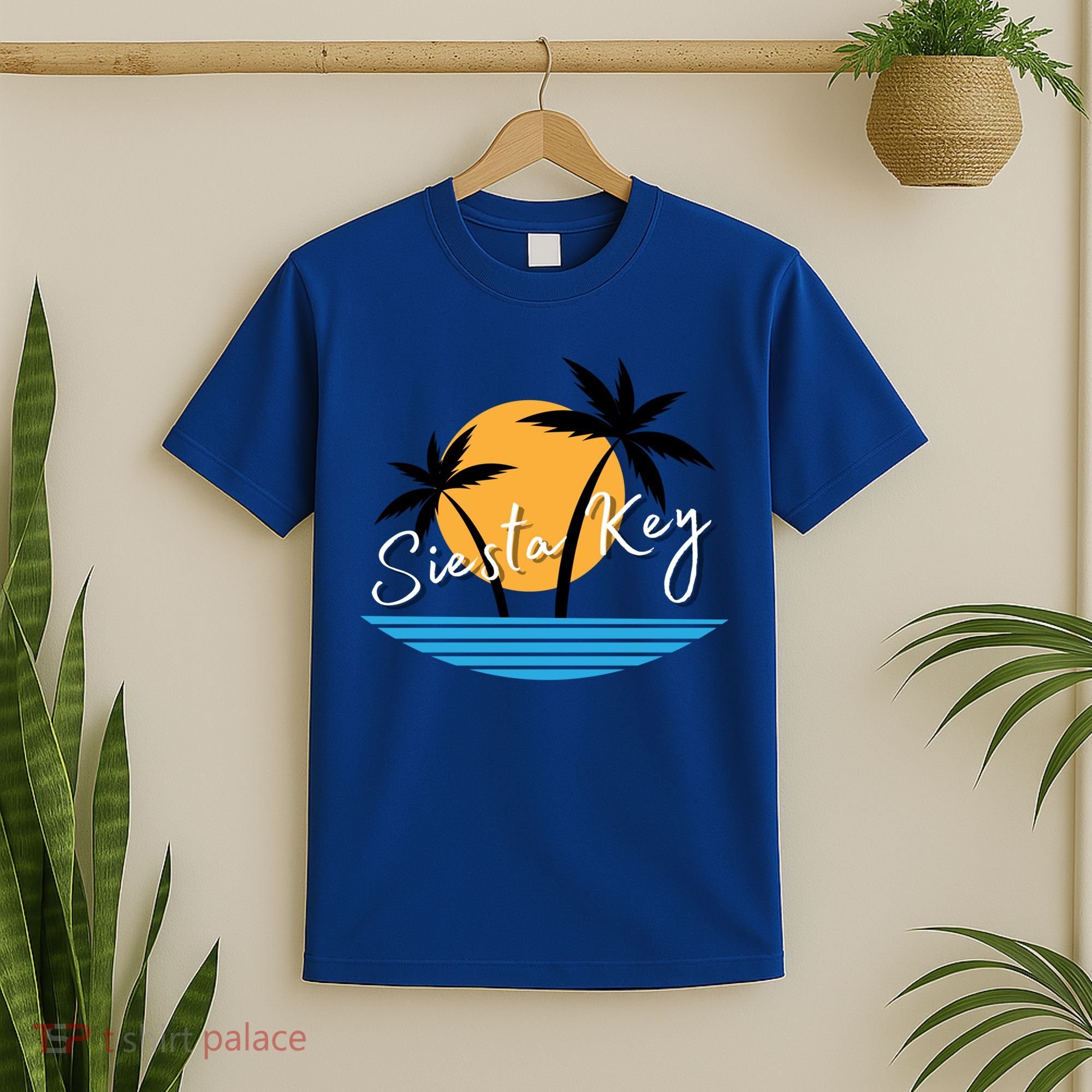 Siesta Key Beach Palm Tree Vacation Trip Matching Group Gift T-Shirt