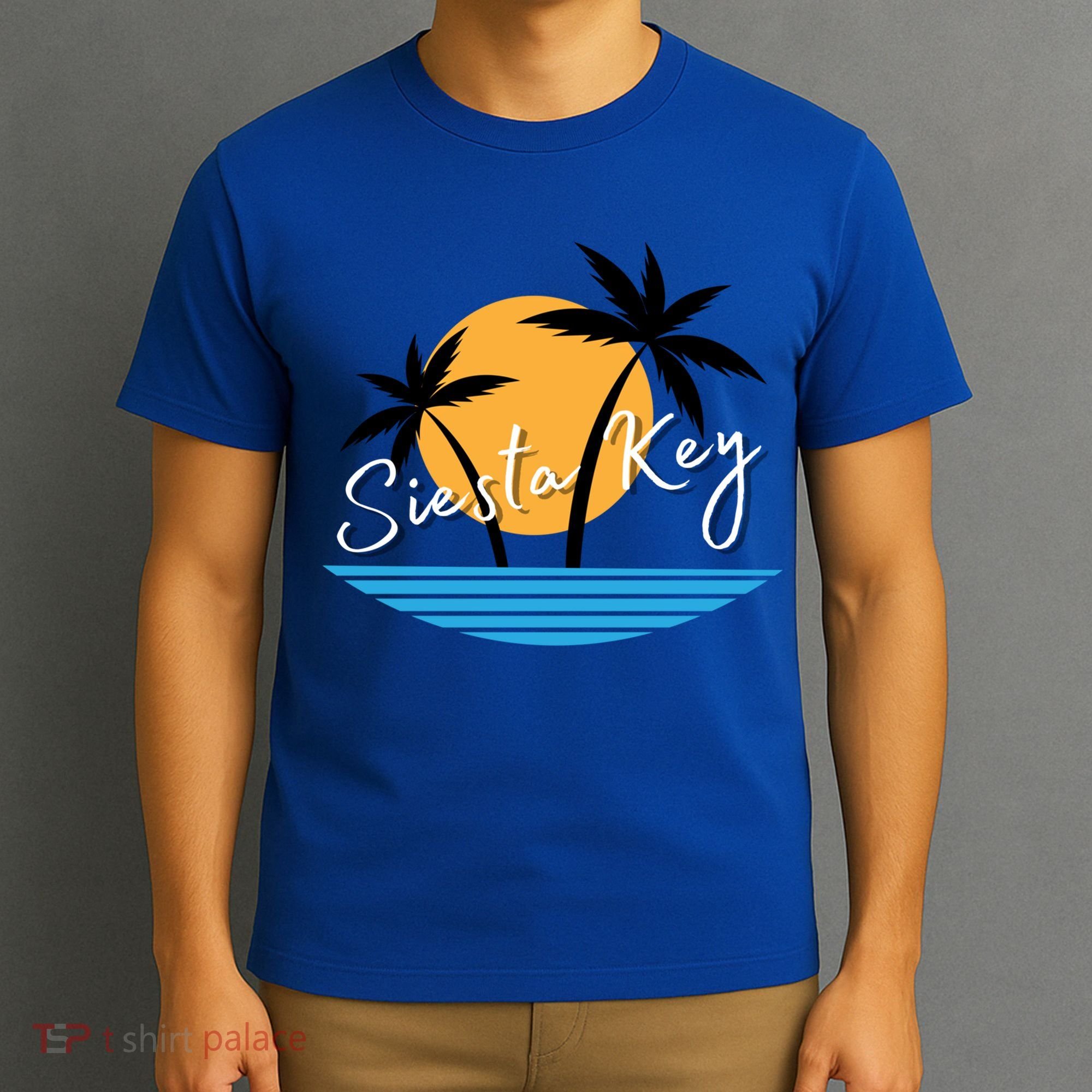 Siesta Key Beach Palm Tree Vacation Trip Matching Group Gift T-Shirt