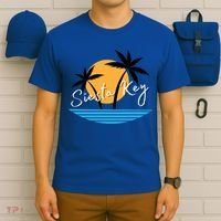 Siesta Key Beach Palm Tree Vacation Trip Matching Group Gift T-Shirt thumb 6