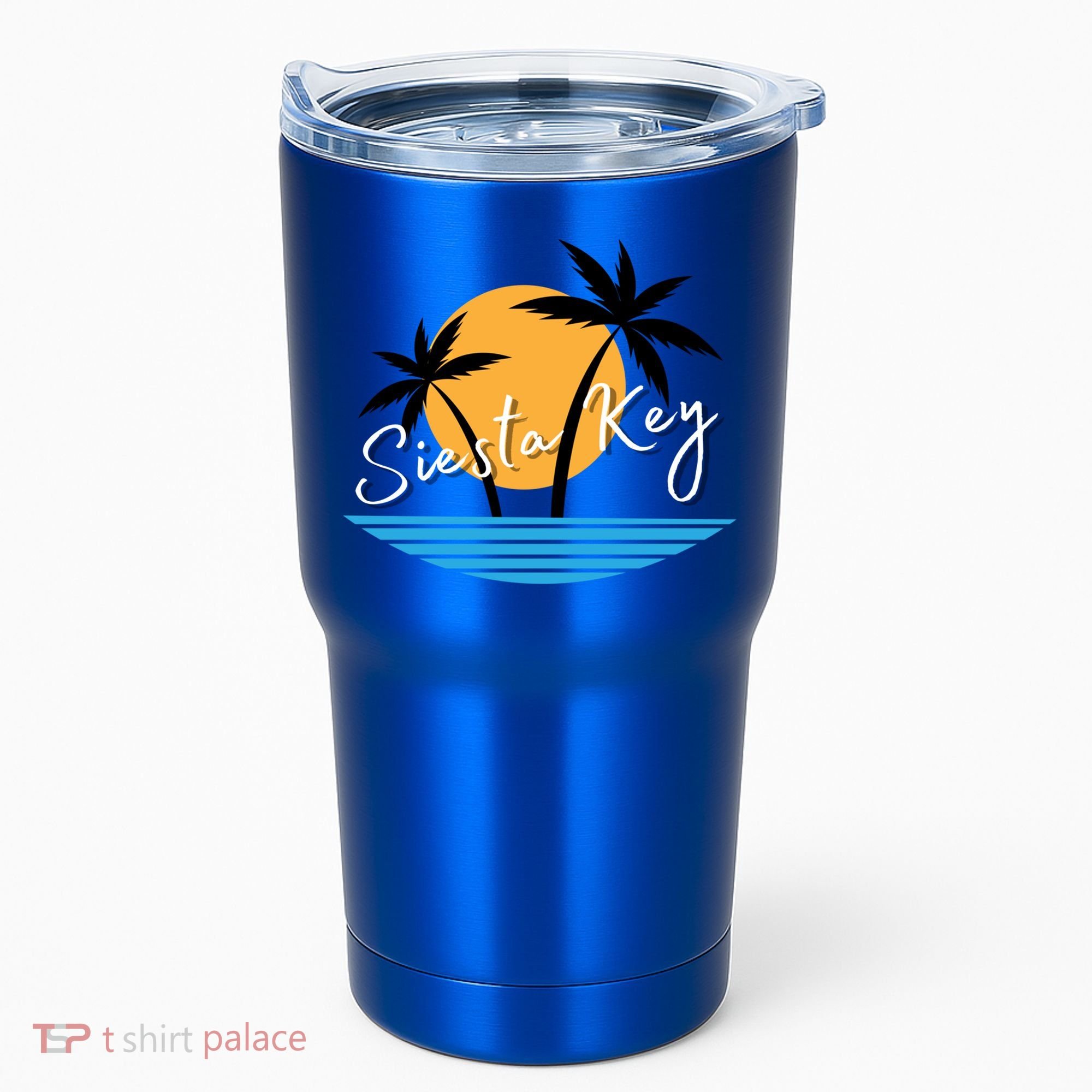 Siesta Key Beach Palm Tree Vacation Trip Matching Group Gift Tumbler