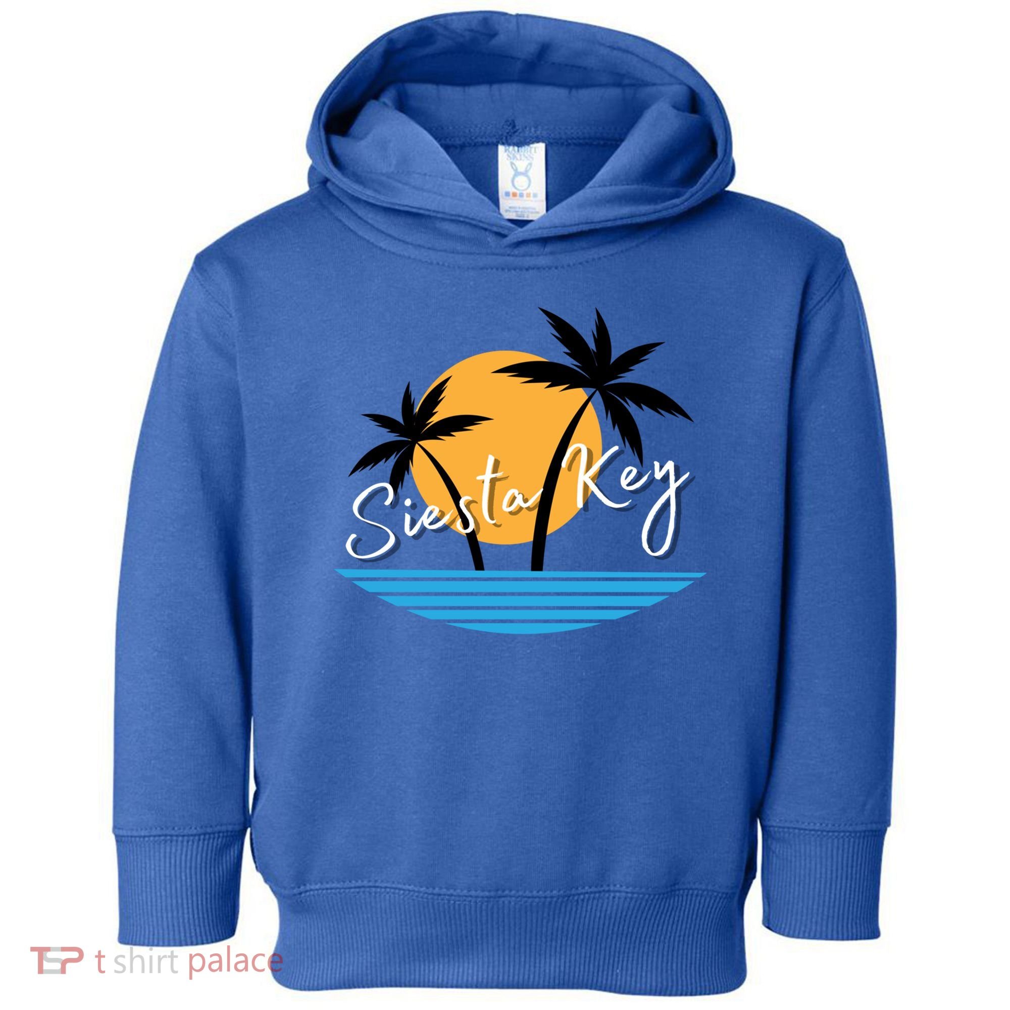Siesta Key Beach Palm Tree Vacation Trip Matching Group Gift Toddler Hoodie