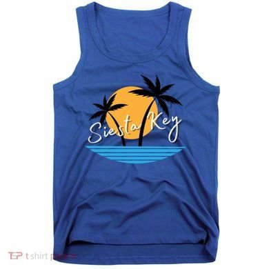 Siesta Key Beach Palm Tree Vacation Trip Matching Group Gift Tank Top