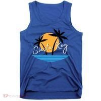 Siesta Key Beach Palm Tree Vacation Trip Matching Group Gift Tank Top thumb 0