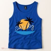Siesta Key Beach Palm Tree Vacation Trip Matching Group Gift Tank Top thumb 2