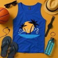 Siesta Key Beach Palm Tree Vacation Trip Matching Group Gift Tank Top thumb 4