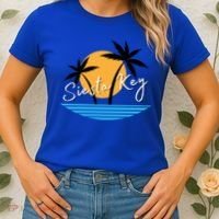 Siesta Key Beach Palm Tree Vacation Trip Matching Group Gift Women's T-Shirt thumb 2