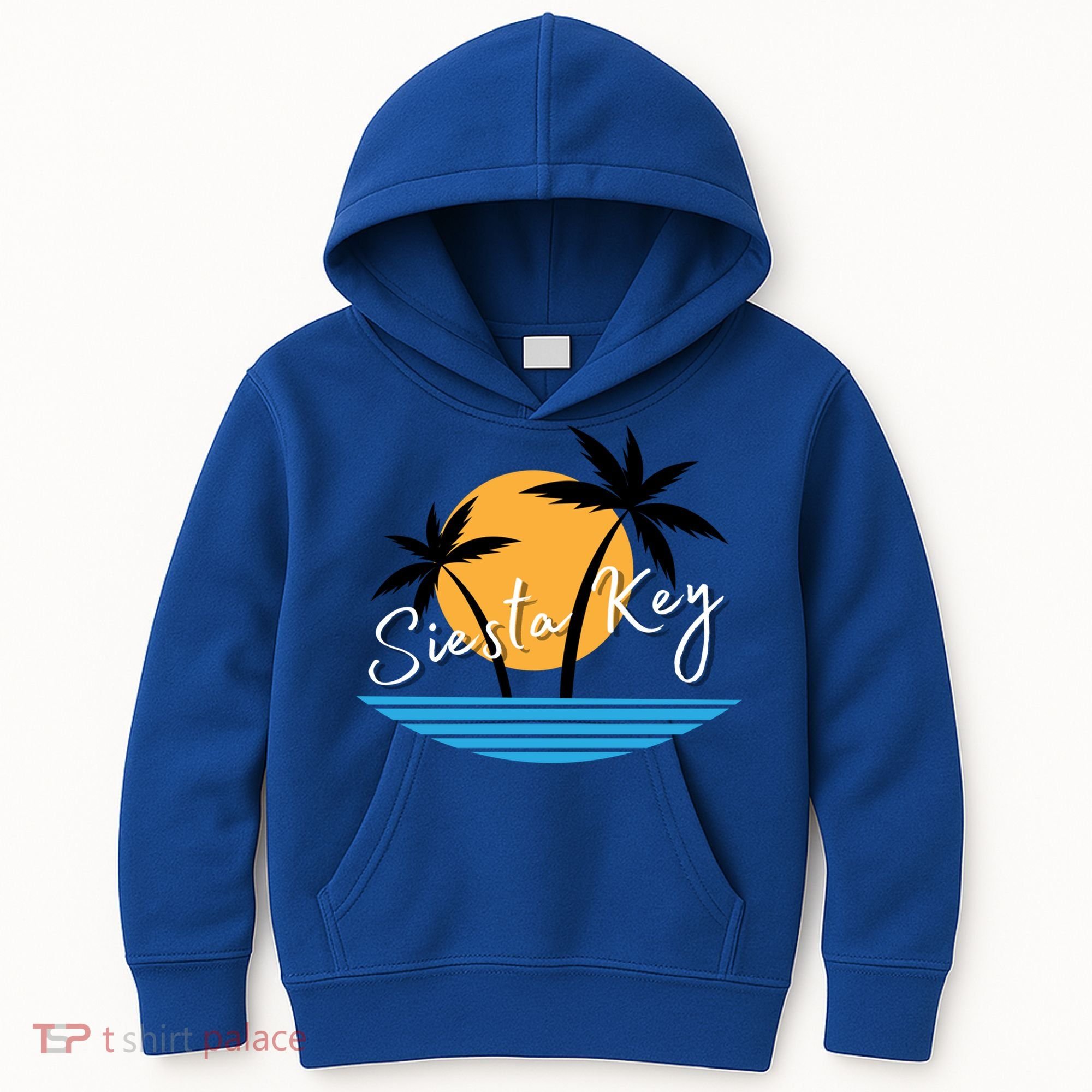 Siesta Key Beach Palm Tree Vacation Trip Matching Group Gift Kids Hoodie