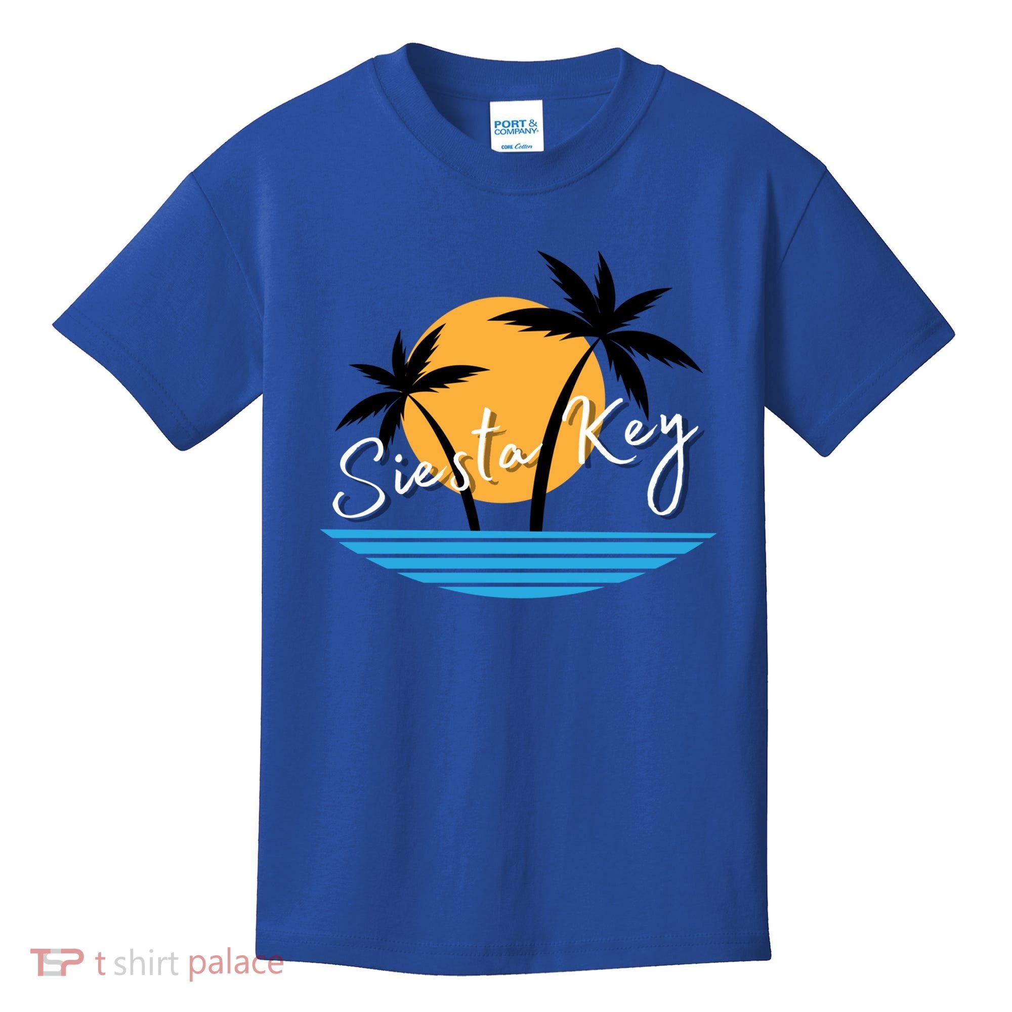 Siesta Key Beach Palm Tree Vacation Trip Matching Group Gift Kids T-Shirt