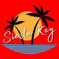 Siesta Key Beach Palm Tree Vacation Trip Matching Group Gift Santa Hat thumb 1