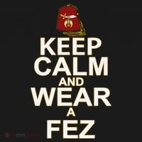 Shriners Keep Calm And Wear A Fez Shriner Mason Thanksgiving Bucket Hat thumb 4