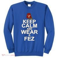 Shriners Keep Calm And Wear A Fez Shriner Mason Thanksgiving Sweatshirt thumb 0