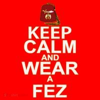 Shriners Keep Calm And Wear A Fez Shriner Mason Thanksgiving Santa Hat thumb 1