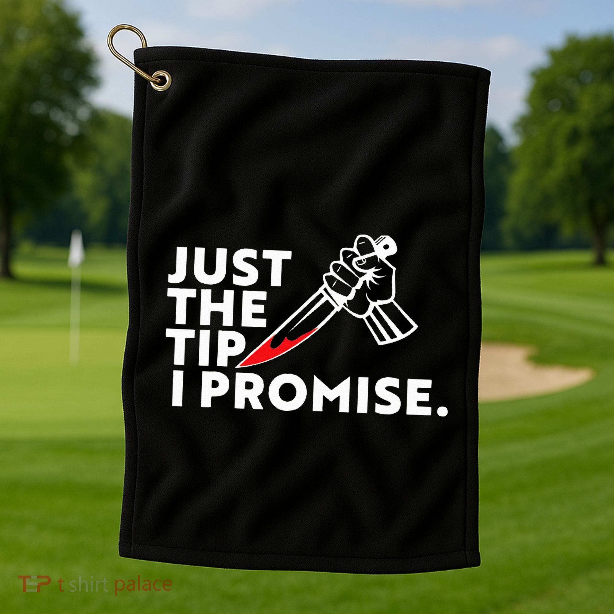Serial Killer Costume Gift Golf Towel