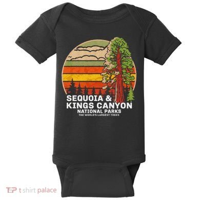 Sequoia Kings Canyon National Parks Baby Bodysuit