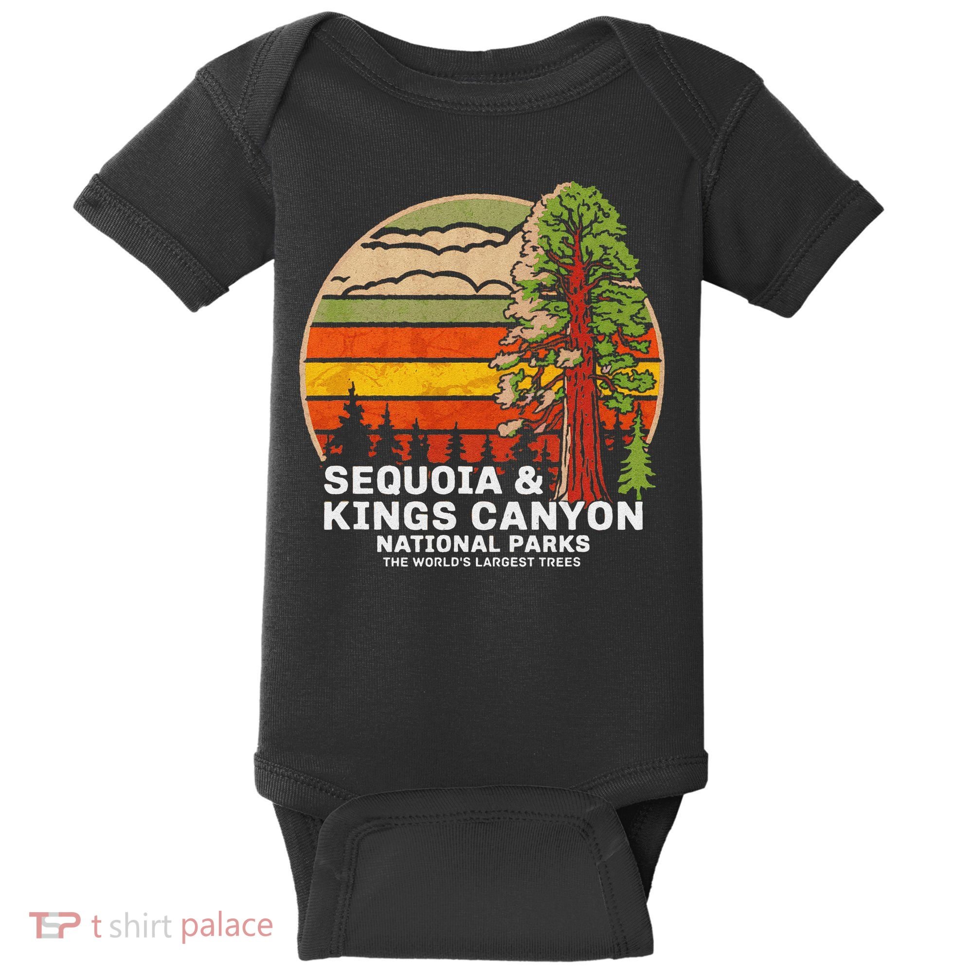 Sequoia Kings Canyon National Parks Baby Bodysuit