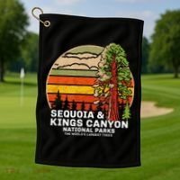 Sequoia Kings Canyon National Parks Golf Towel thumb 1