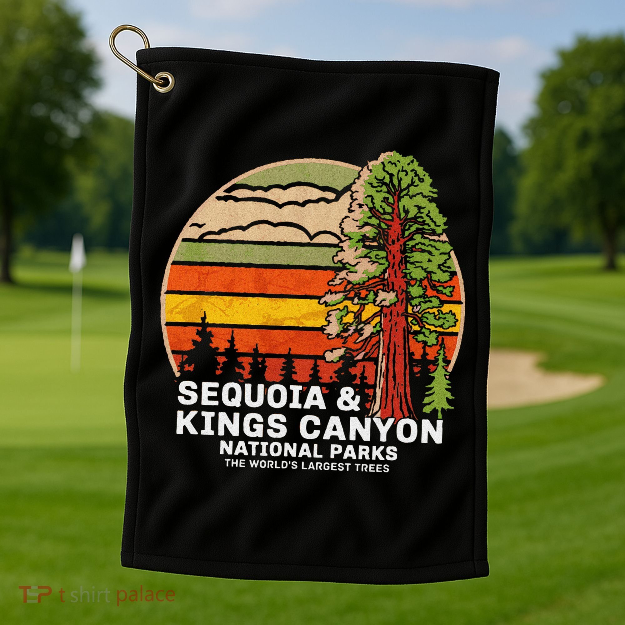Sequoia Kings Canyon National Parks Golf Towel