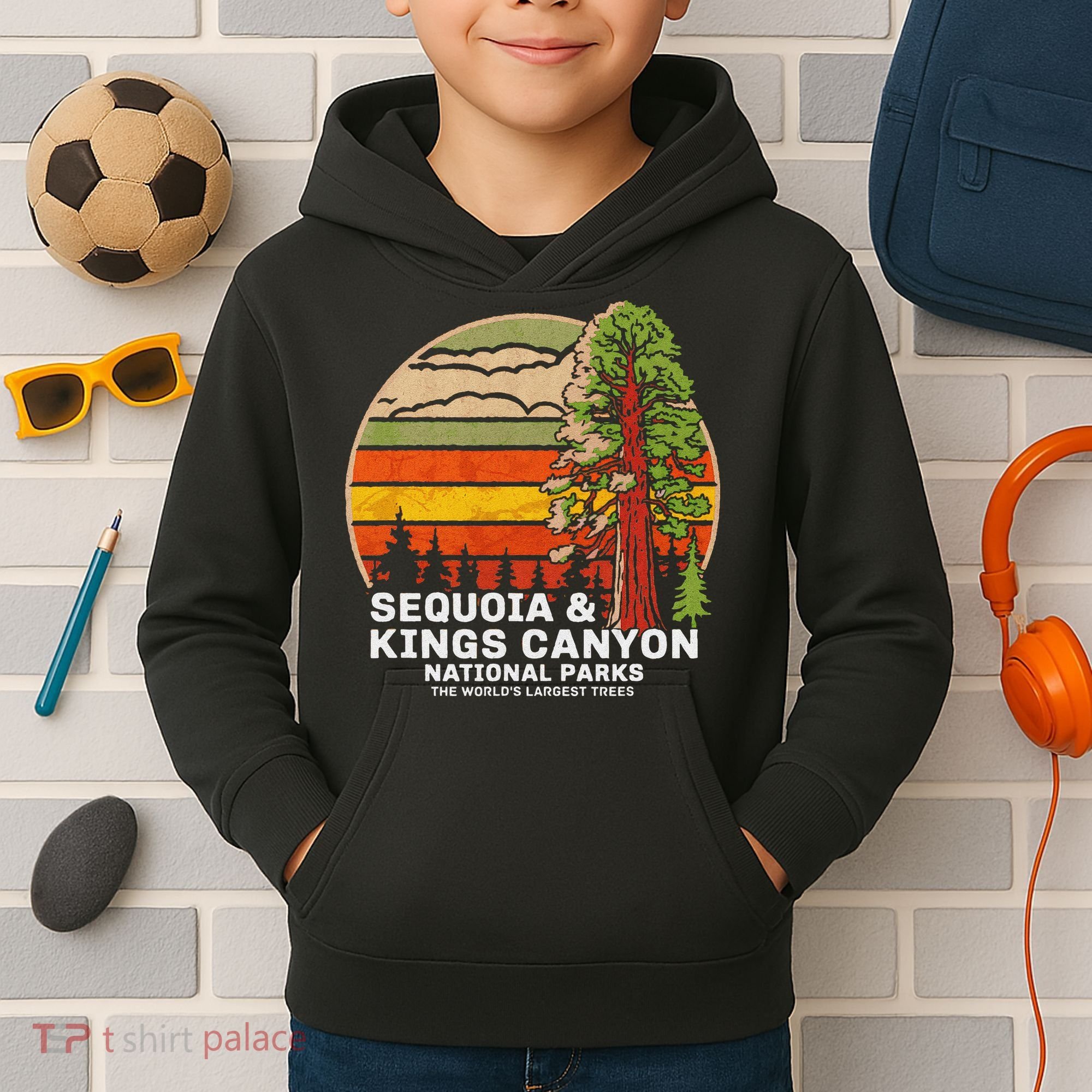 Sequoia Kings Canyon National Parks Kids Hoodie