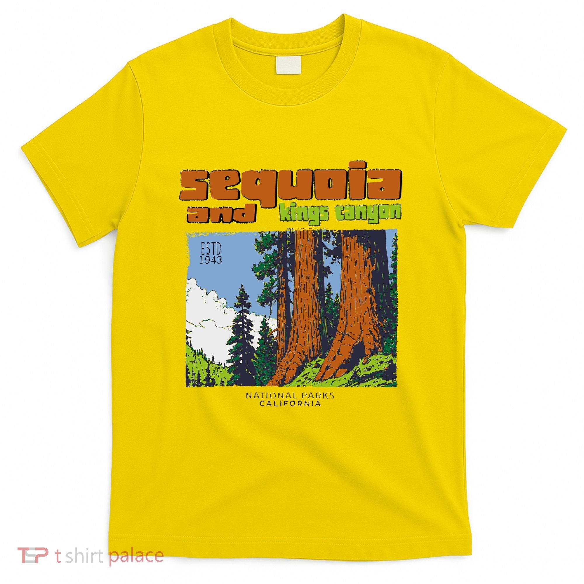 Sequoia Kings Canyon National Parks Vintage T-Shirt