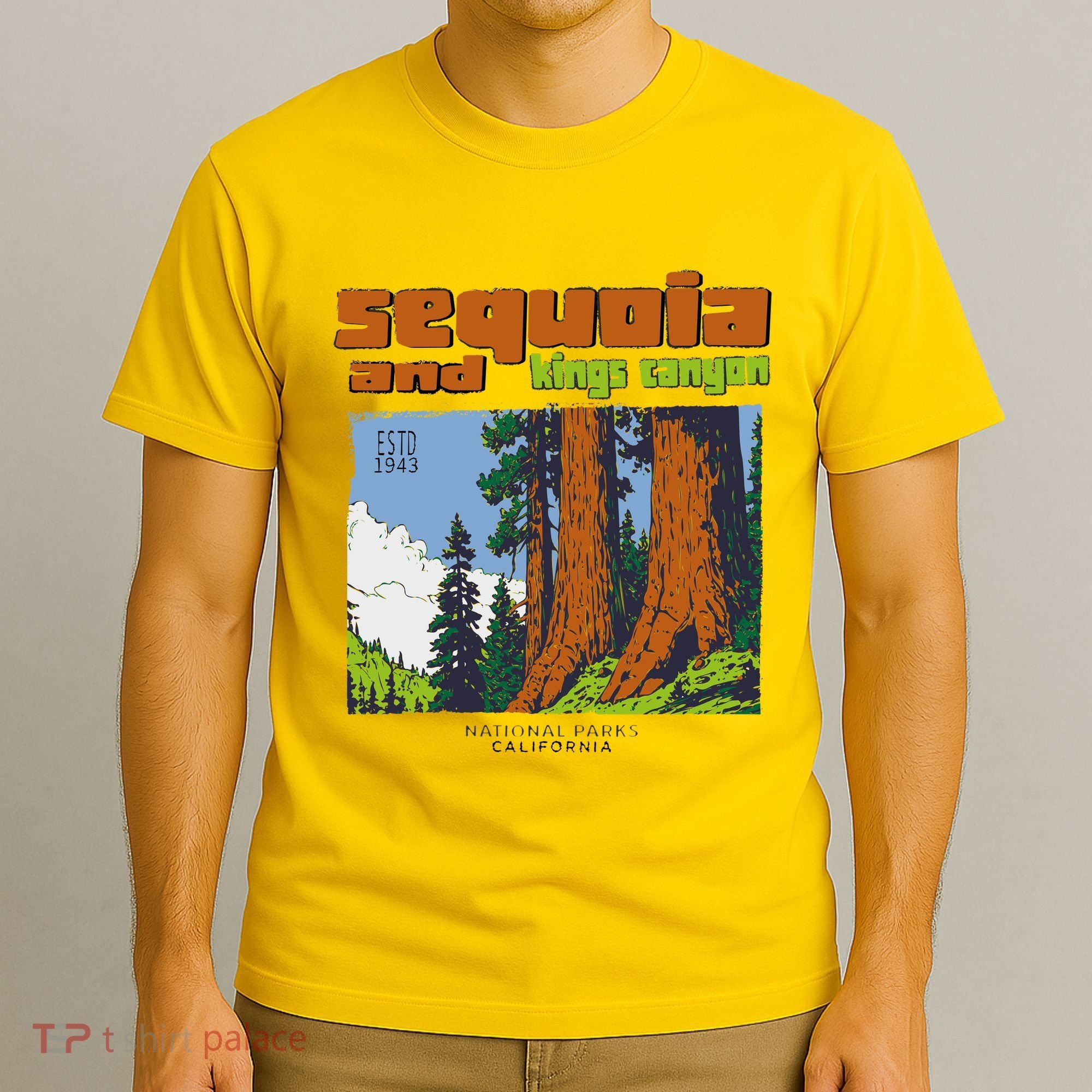 Sequoia Kings Canyon National Parks Vintage T-Shirt