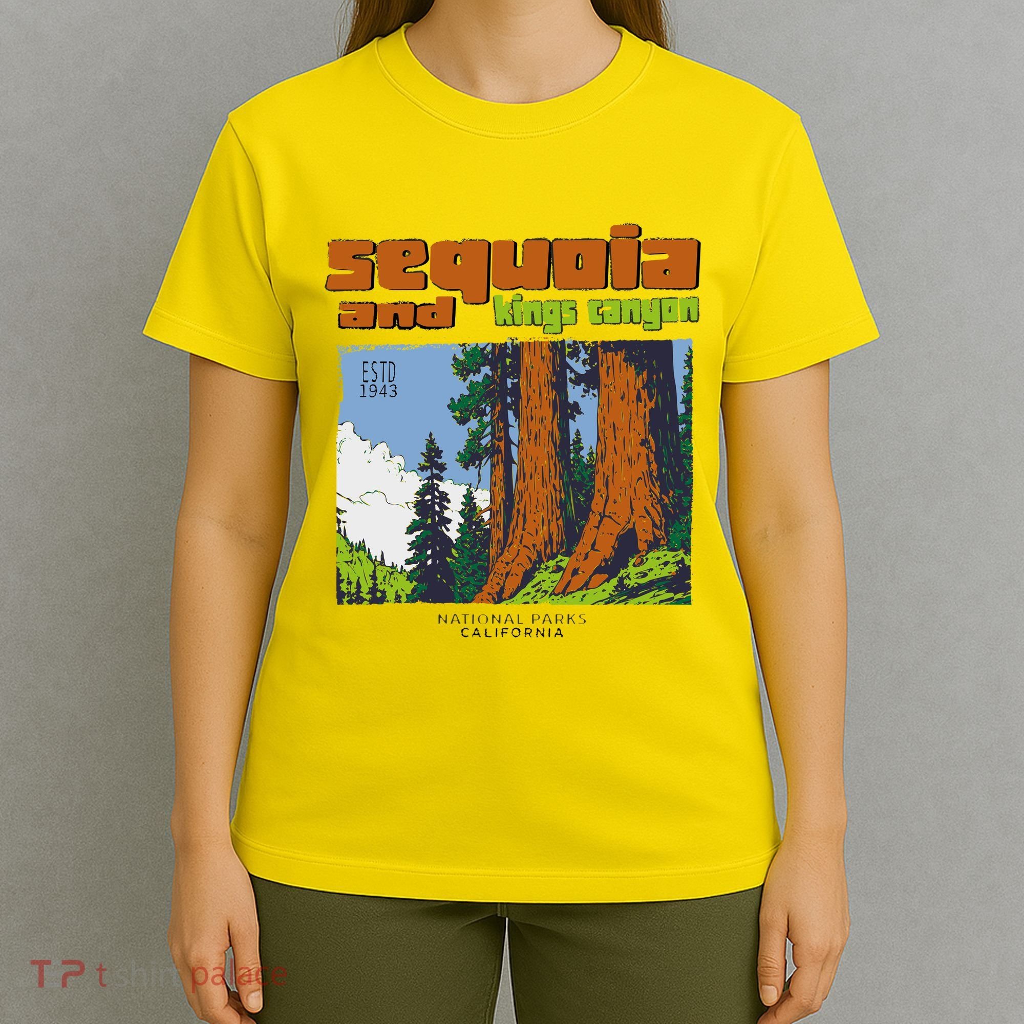 Sequoia Kings Canyon National Parks Vintage T-Shirt