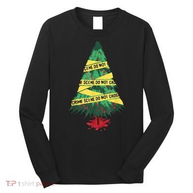 Serial Killer Christmas Tree Crime Scene True Crime Long Sleeve Shirt