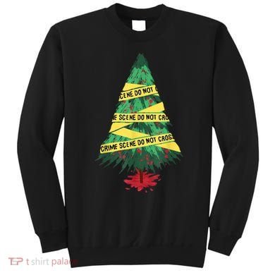 Serial Killer Christmas Tree Crime Scene True Crime Sweatshirt