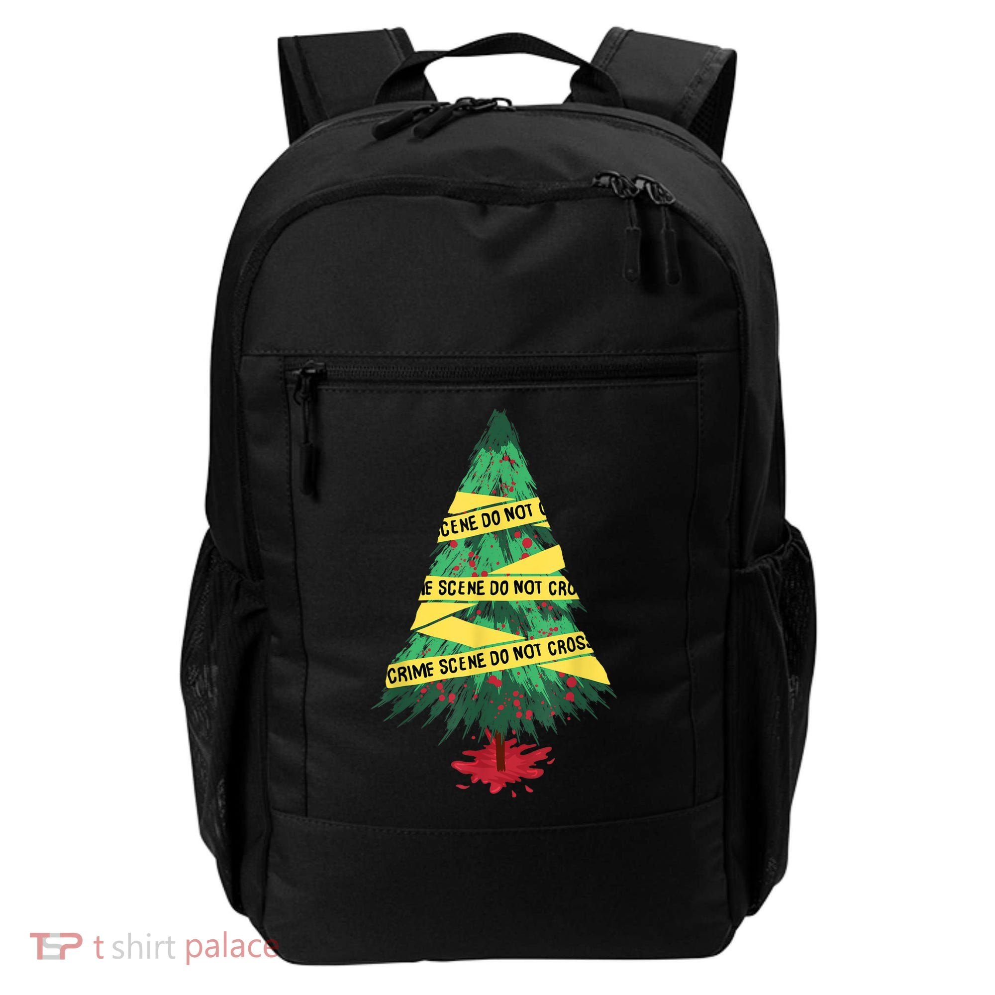 Serial Killer Christmas Tree Crime Scene True Crime Backpack