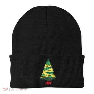 Serial Killer Christmas Tree Crime Scene True Crime Beanie