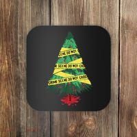 Serial Killer Christmas Tree Crime Scene True Crime Coaster thumb 0