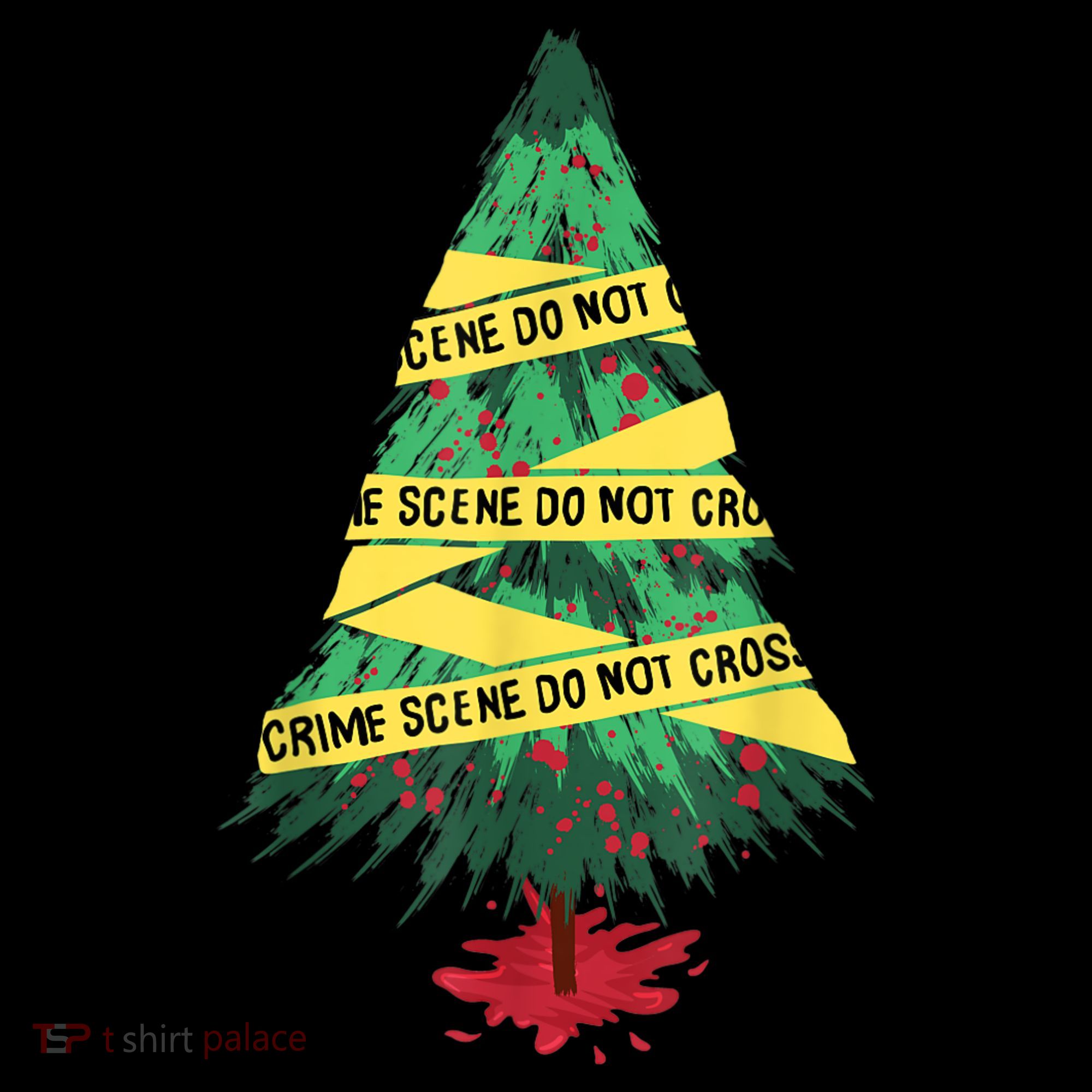 Serial Killer Christmas Tree Crime Scene True Crime Women's Hoodie