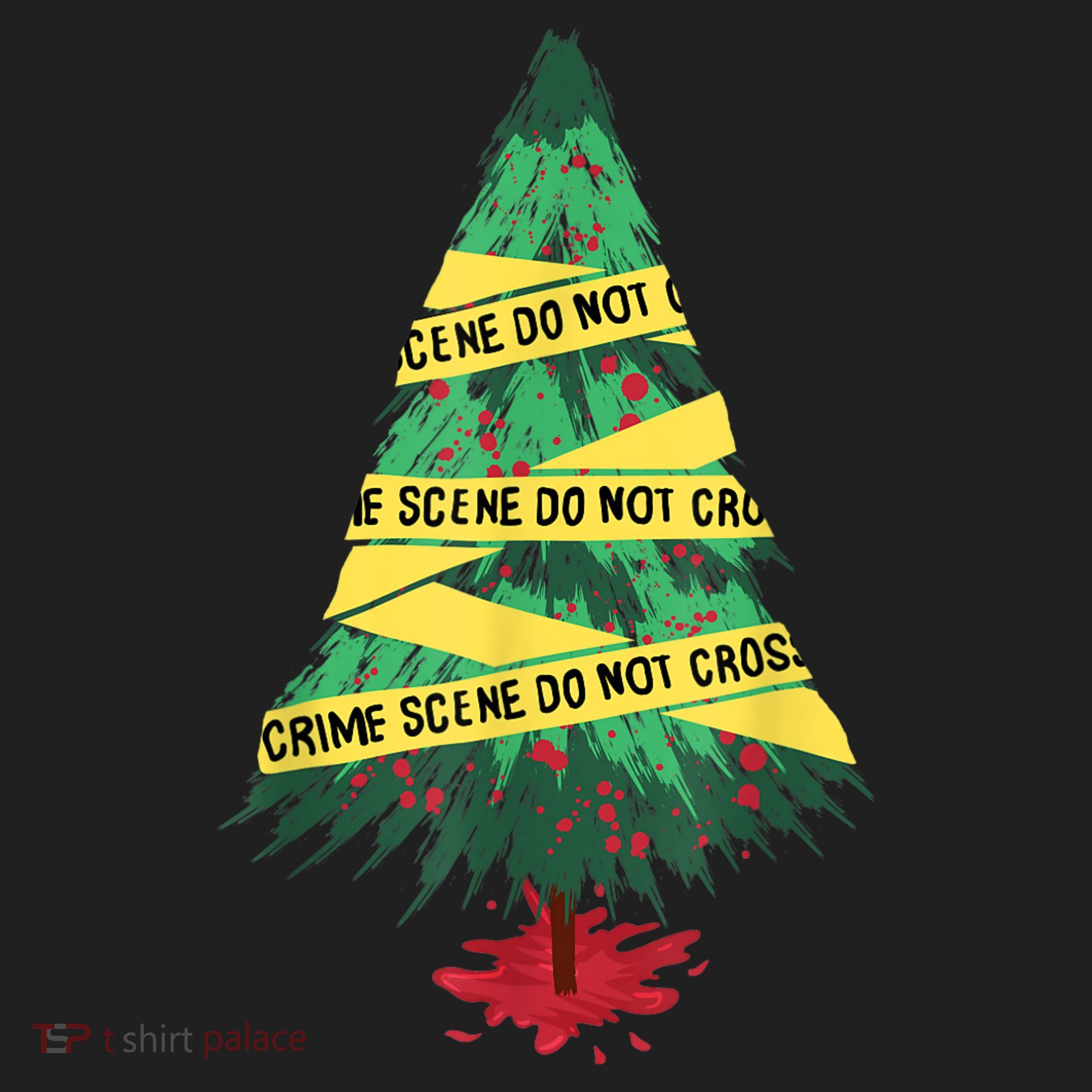Serial Killer Christmas Tree Crime Scene True Crime Hat