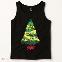 Serial Killer Christmas Tree Crime Scene True Crime Tank Top thumb 2