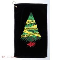 Serial Killer Christmas Tree Crime Scene True Crime Golf Towel thumb 0
