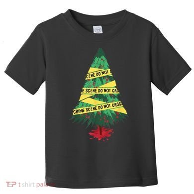 Serial Killer Christmas Tree Crime Scene True Crime Toddler T-Shirt