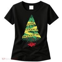 Serial Killer Christmas Tree Crime Scene True Crime Women's T-Shirt thumb 0