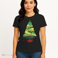 Serial Killer Christmas Tree Crime Scene True Crime Women's T-Shirt thumb 4
