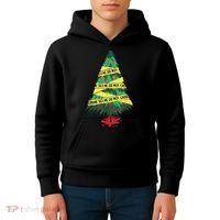 Serial Killer Christmas Tree Crime Scene True Crime Kids Hoodie thumb 4