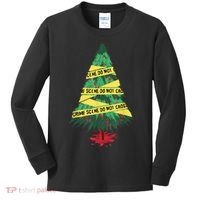 Serial Killer Christmas Tree Crime Scene True Crime Kids Long Sleeve Shirt thumb 0
