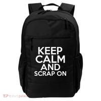 Scrapbook Keep Calm And Scrap On I Do Crafts Scrapbooking Gift Backpack thumb 0