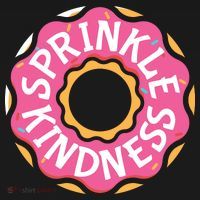 Sprinkle Kindness Donut Graphic Plus Size Shirt For Girl Boy Unisex Coaster thumb 2