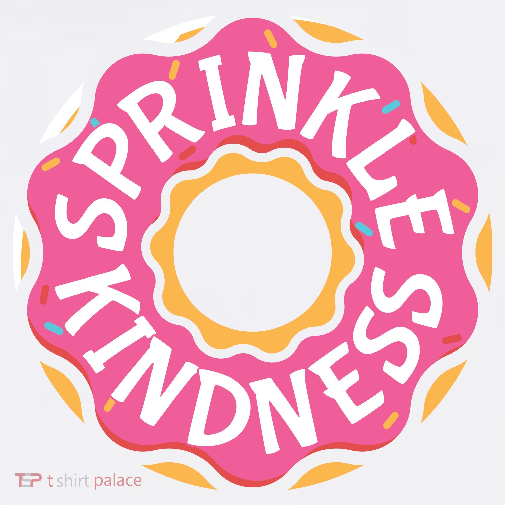 Sprinkle Kindness Donut Graphic Plus Size Shirt For Girl Boy Unisex Sweatshirt
