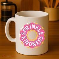 Sprinkle Kindness Donut Graphic Plus Size Shirt For Girl Boy Unisex Coffee Mug thumb 4