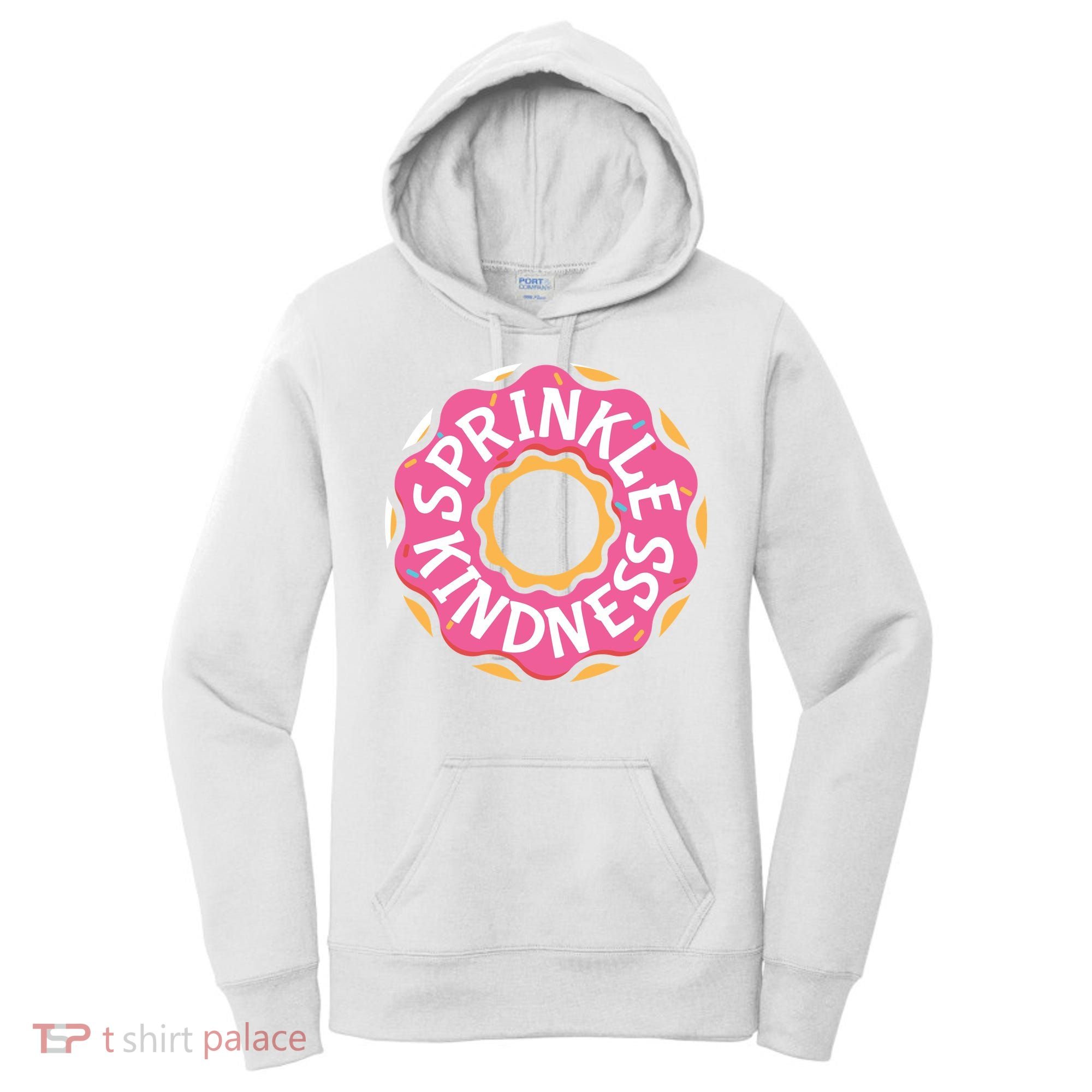 Sprinkle Kindness Donut Graphic Plus Size Shirt For Girl Boy Unisex Women's Hoodie