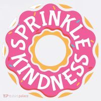 Sprinkle Kindness Donut Graphic Plus Size Shirt For Girl Boy Unisex Women's Hoodie thumb 2