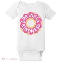 Sprinkle Kindness Donut Graphic Plus Size Shirt For Girl Boy Unisex Baby Bodysuit thumb 0